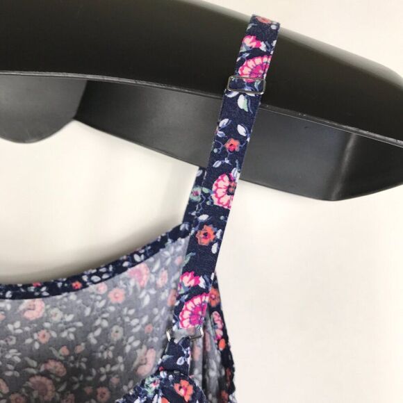 Gap Floral Square Neck Cami Jumpsuit Women's Small Cropped Pockets Rayon Summer - Picture 5 of 16